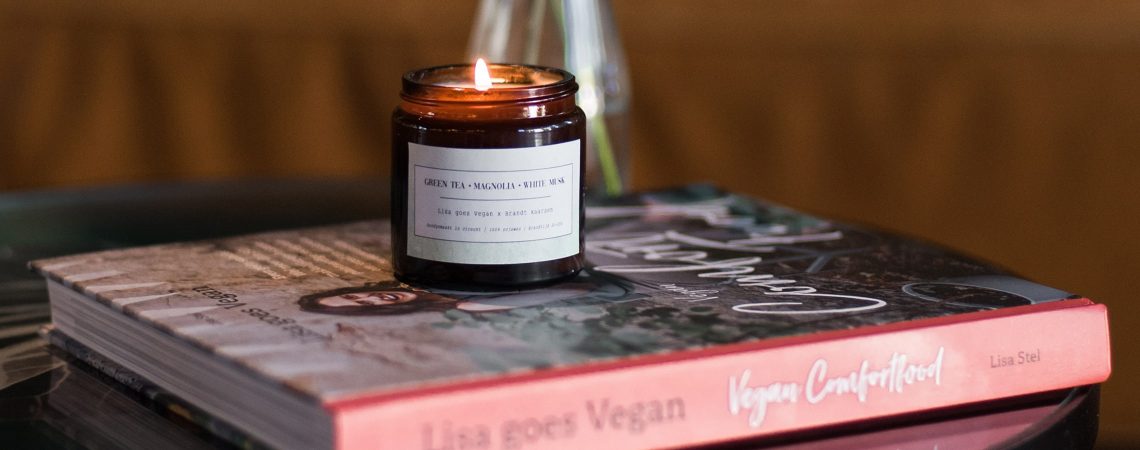 Lisa goes Vegan samenwerking Brandt kaarsen